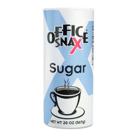 Office Snax Office Snax  Reclosable Canister of Sugar, 20-oz, 24 per Carton 00019CT